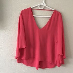 Cupcakes & cashmere wing blouse